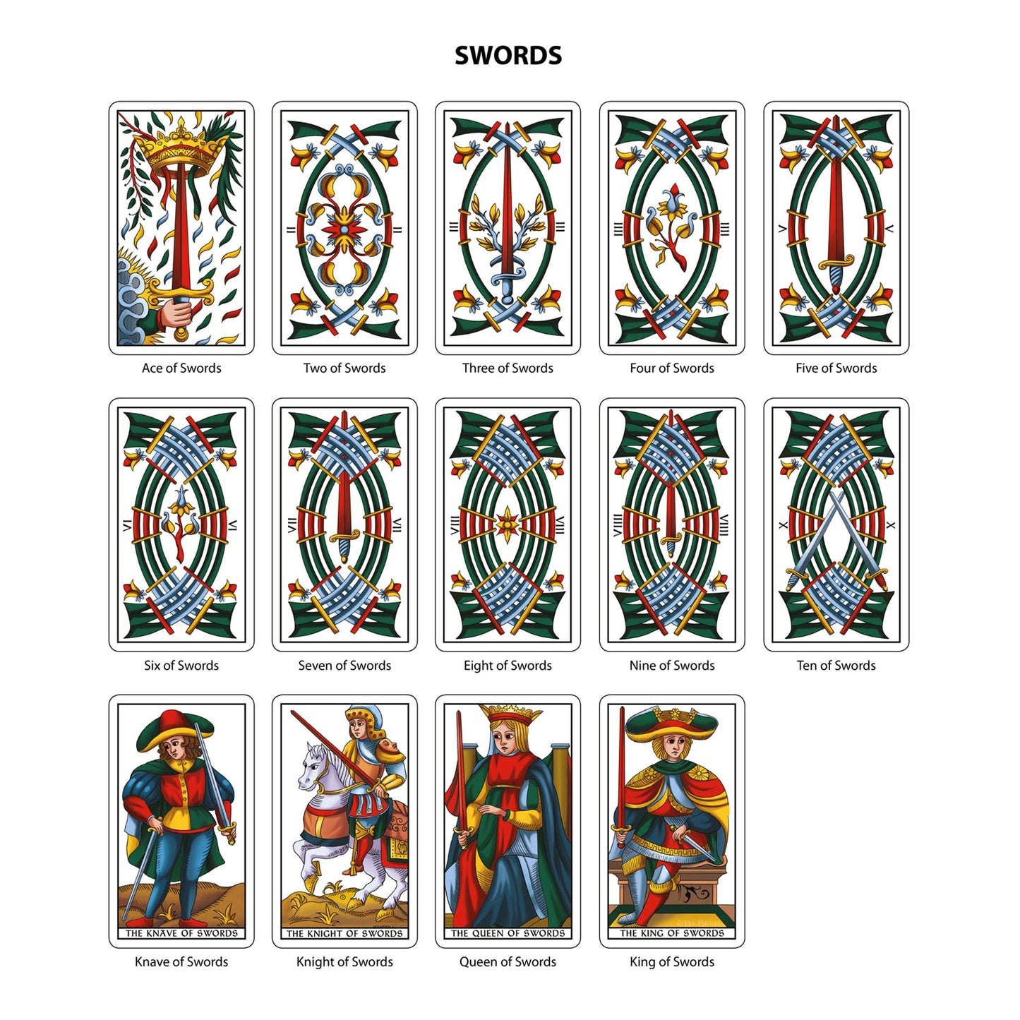 Tarot of Marseilles Historical Tarot Cards Deck
