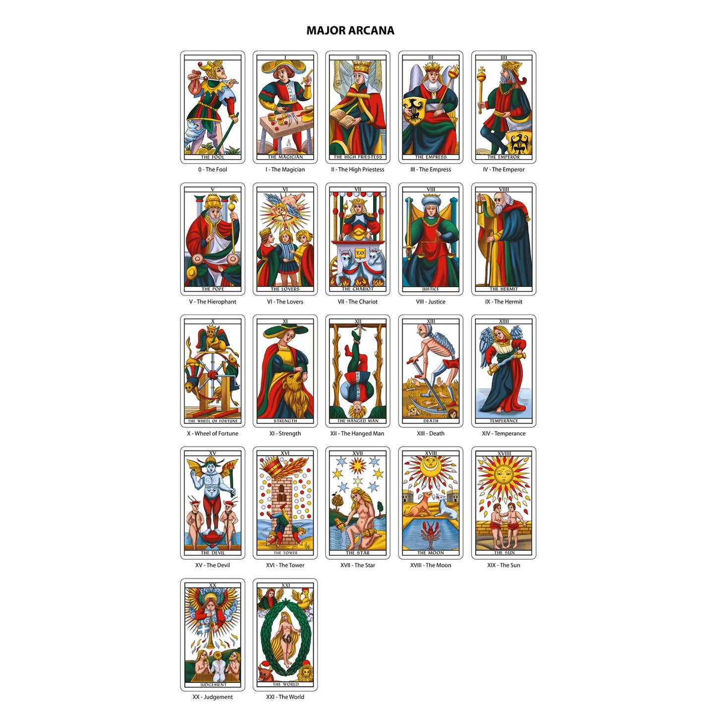 Tarot of Marseilles Historical Tarot Cards Deck