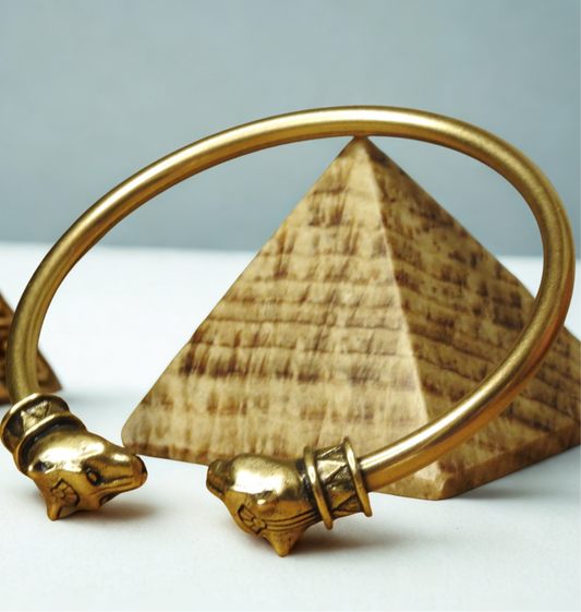 Egyptian Cat Cuff Bracelet - Bastet Goddess